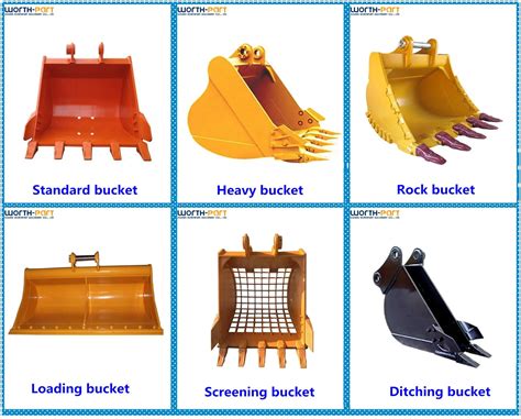 8 inch mini excavator bucket|mini excavator bucket types.